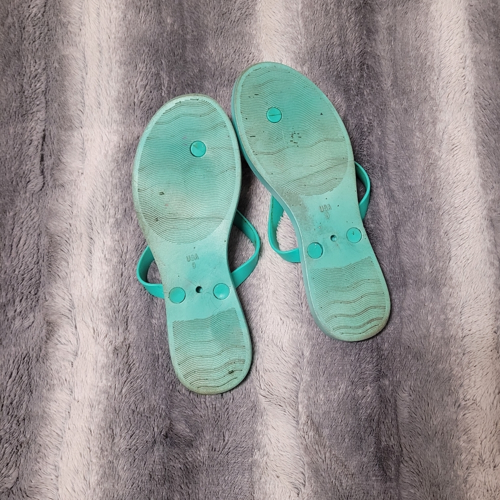 White Line Jelly Flip flops size 9 - Picture 2 of 2